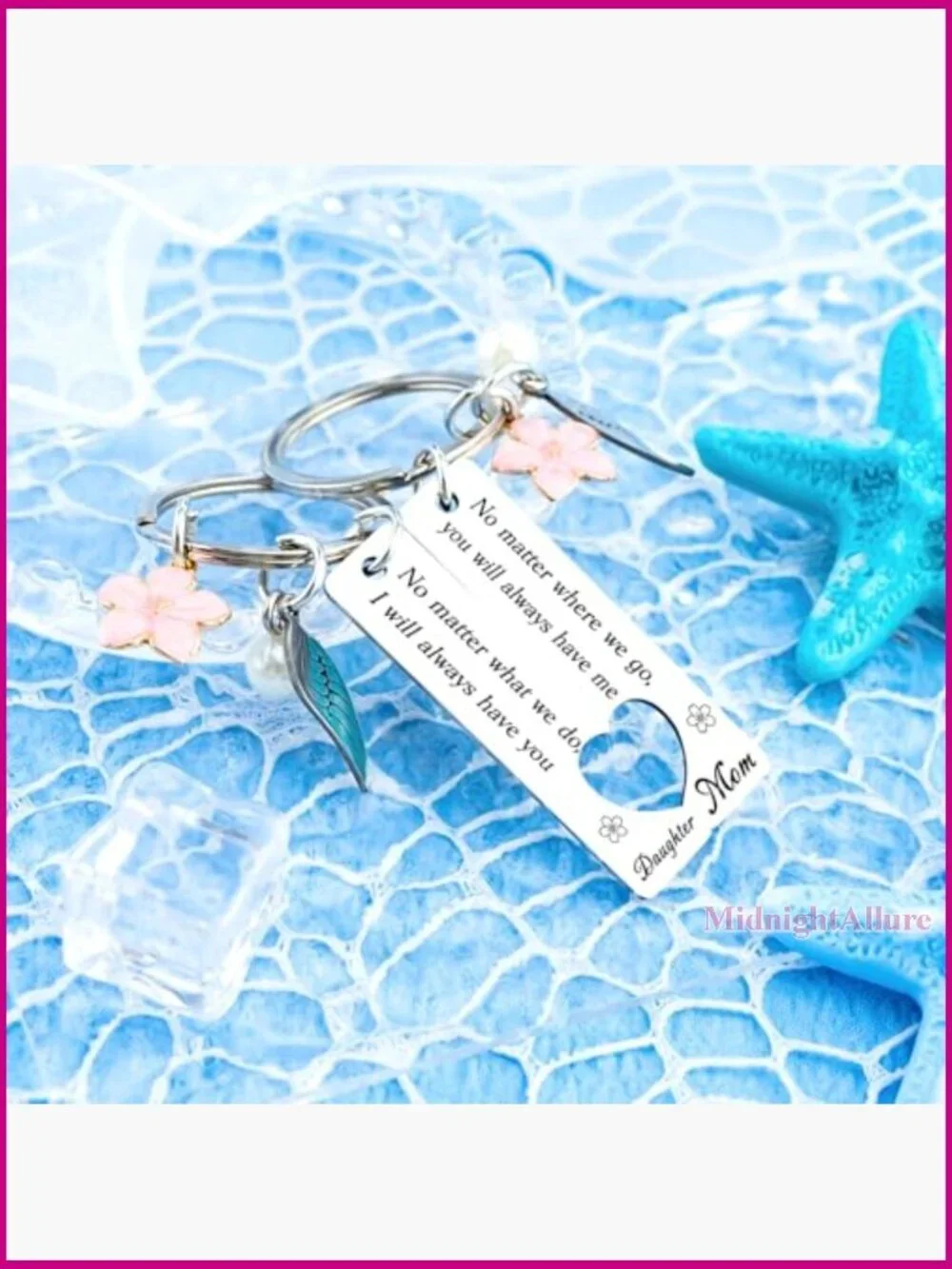 Mom Daughter Keychain Gift from Daughter for Mother Birthday Christmas